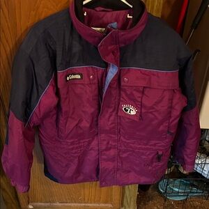 Columbia Burgundy and Navy Outdoor Jacket